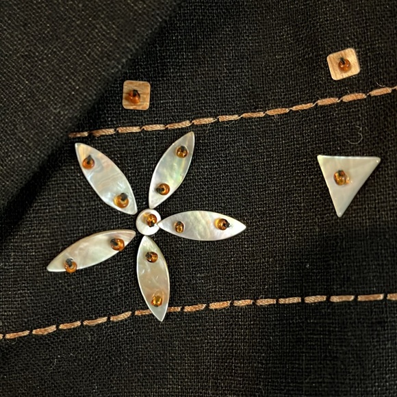 NWOT Alfred Dunner Petite Blazer Jacket Embellished Mother-of-Pearl Seed Bead 6P - Picture 9 of 14